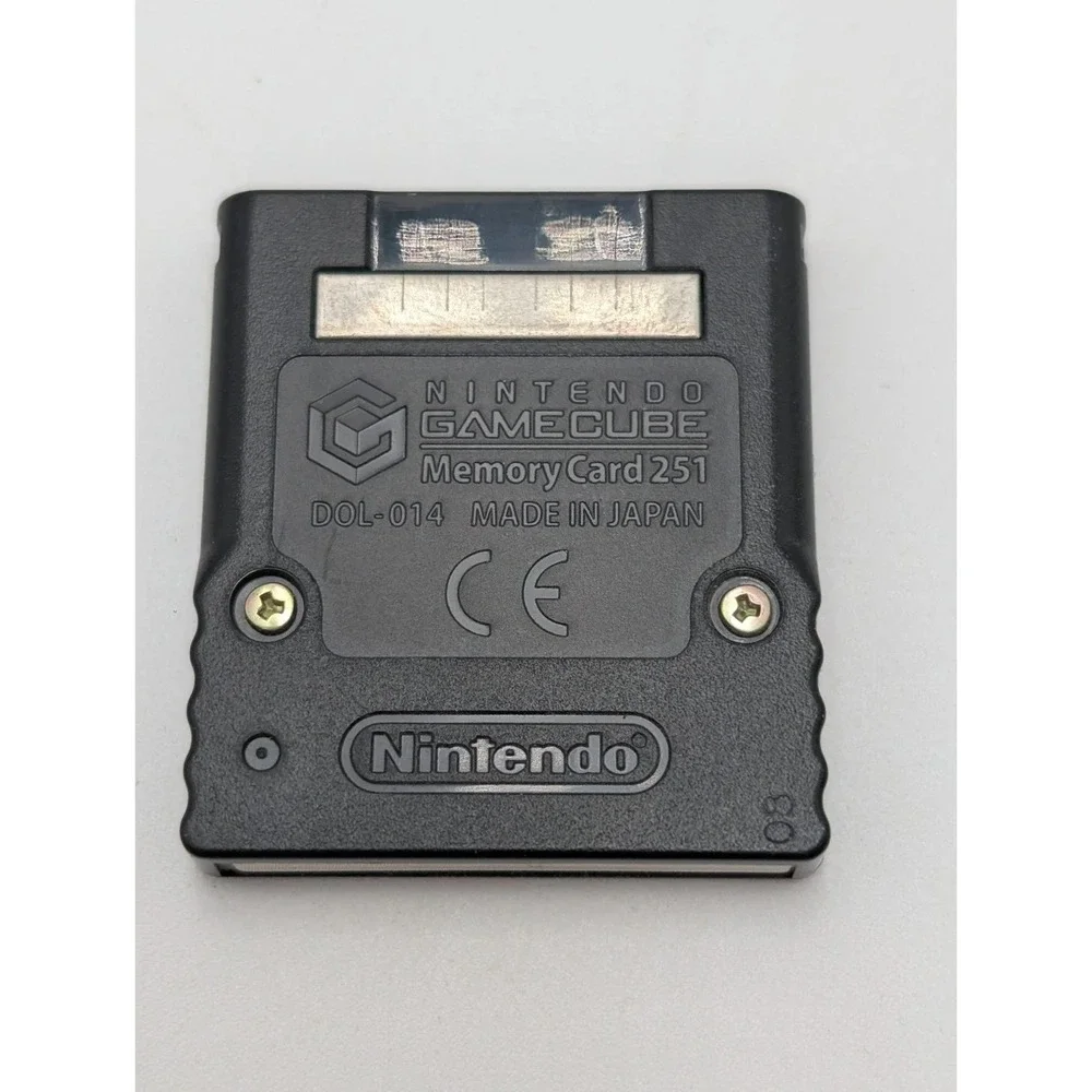 Nintendo GameCube Memory Card 251 Blocks Black Official OEM DOL-014 Japan